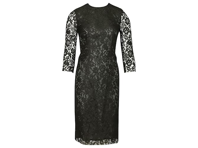 Joseph Lace Dress in Black Polyester  ref.499379