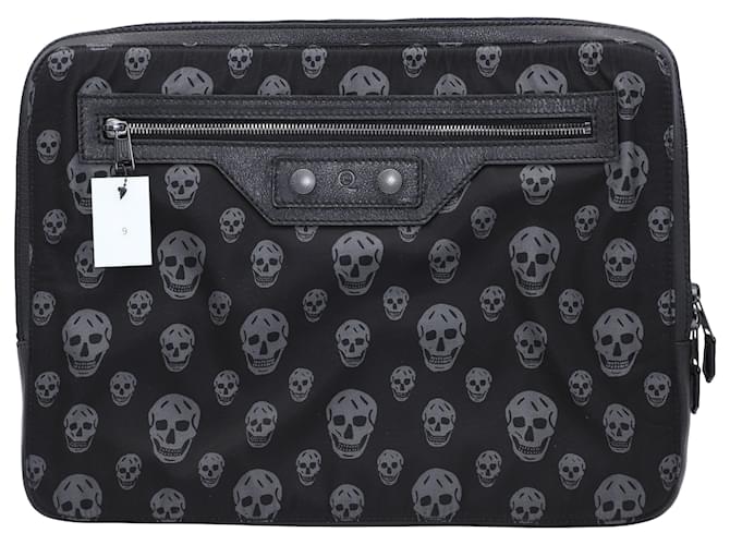 Alexander McQueen Laptop Case in Black Nylon Canvas Cloth ref.499459 Joli Closet