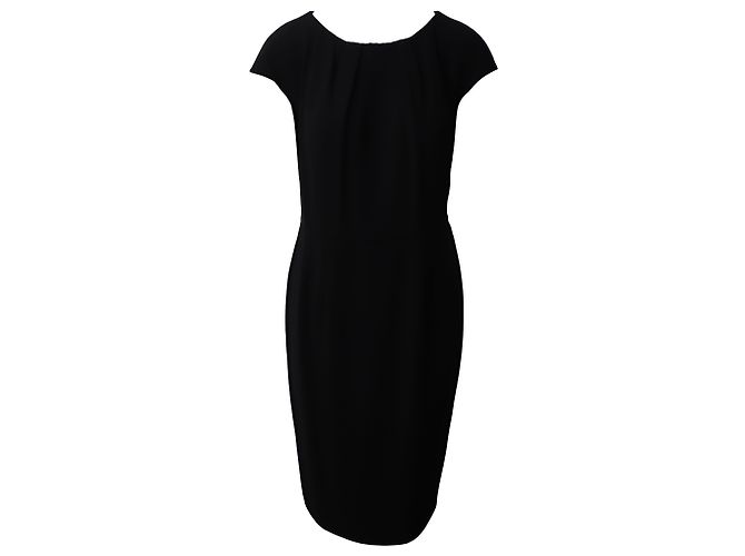 Robe fourreau Max Mara en triacétate noir