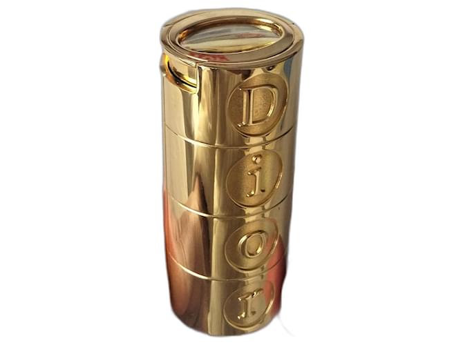 1990's – Spray d'oro ricaricabile 7,5 ml di DIOR Gold hardware Metallo Plastica Vetro  ref.499629