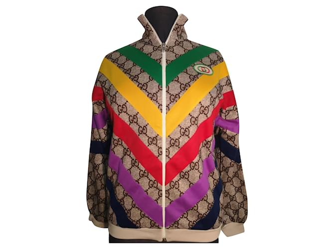 GUCCI Two-tone jacket in GG Supreme