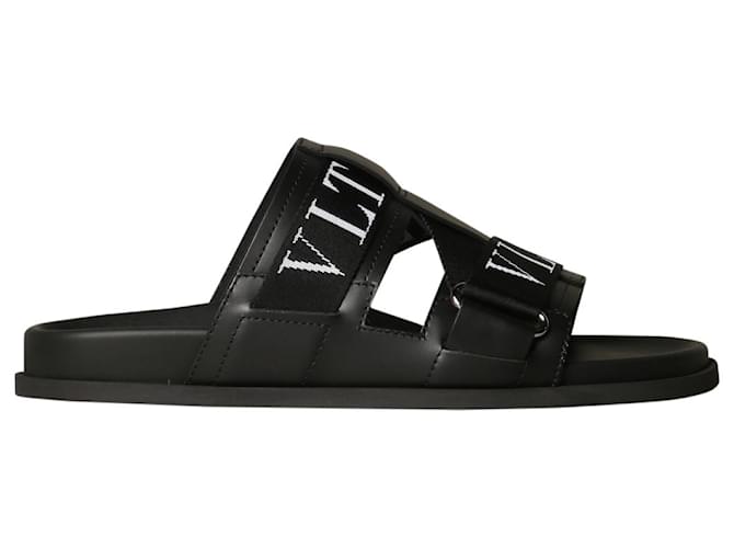 VALENTINO Sandali in cuir Nero Pelle Joli Closet