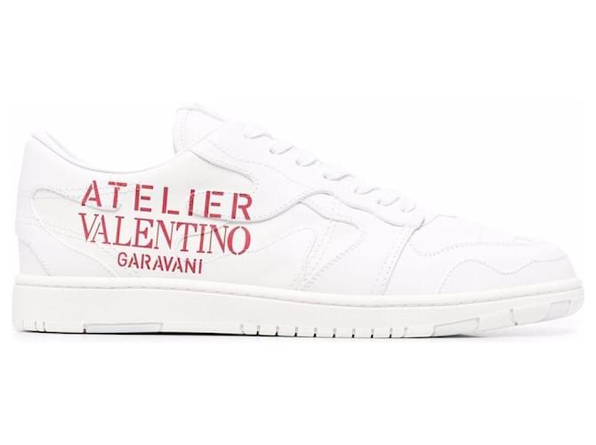 Tênis Valentino Garavani 07 Oficina Branco Couro  ref.500011