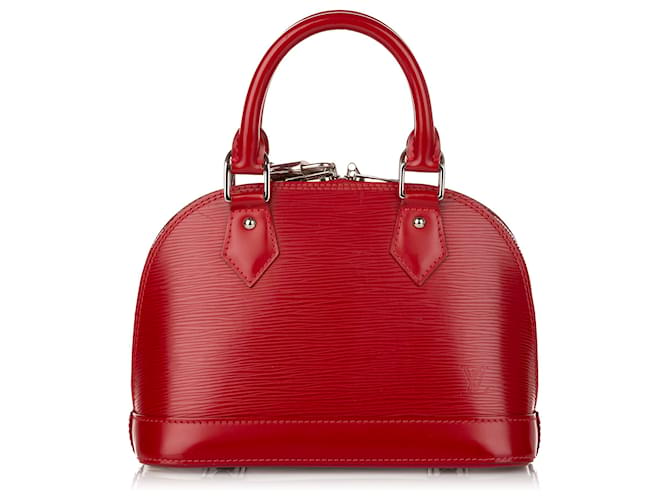 Louis Vuitton Red Epi Alma BB Leather  ref.500212