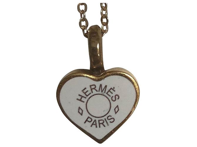 Herzanhänger von Hermès Weiß