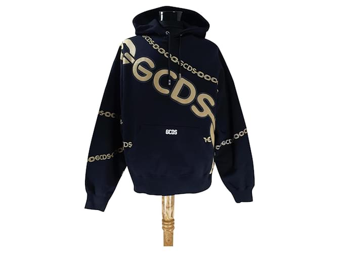 GCDS Sweaters Black Cotton  ref.500282