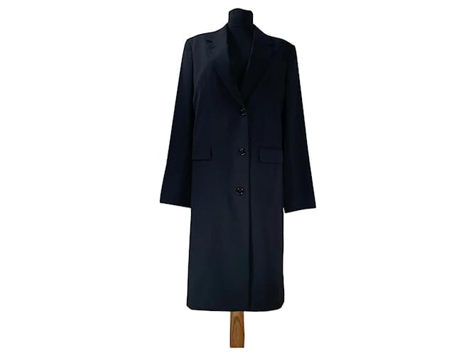 Filippa K Coats, Outerwear Black Wool Elastane  ref.500283