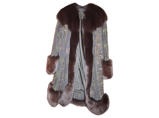 Autre Marque Coats, Outerwear Black Fur Deerskin  ref.500302