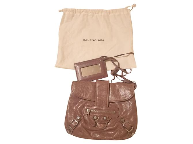 Balenciaga Clutch bags Brown Leather  ref.500305