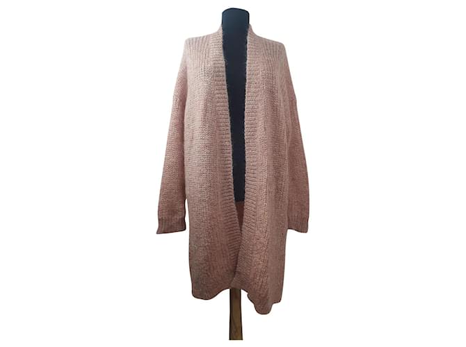 Karen B Y Simonsen Knitwear Pink Wool Mohair  ref.500325