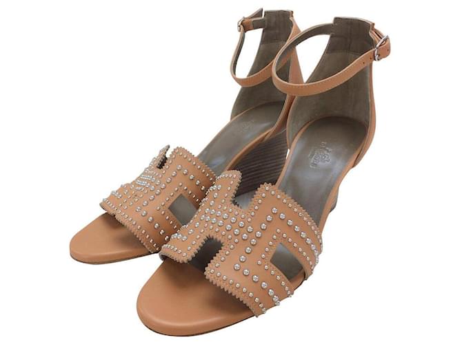 hermes nude sandals