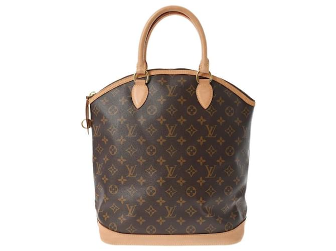 Louis Vuitton Lockit Castaño Lienzo  ref.500598