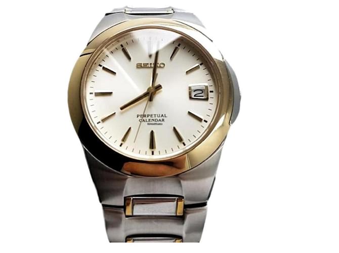 Autre Marque Seiko - Perpetual Calendar SGP Bezel Quartz Men - 8F32-0130 -  wrist watch Multiple colors Silver  - Joli Closet