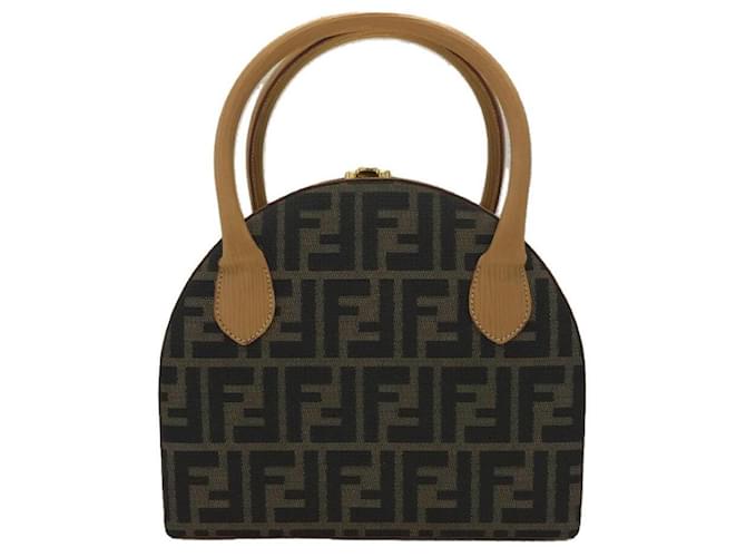 FENDI Handbag / Canvas / BRW / Total pattern / Zucca pattern