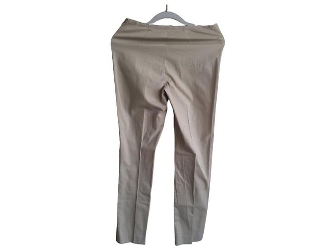 Pantalones beige Philosophy Di Alberta Ferretti de algodón y elastano