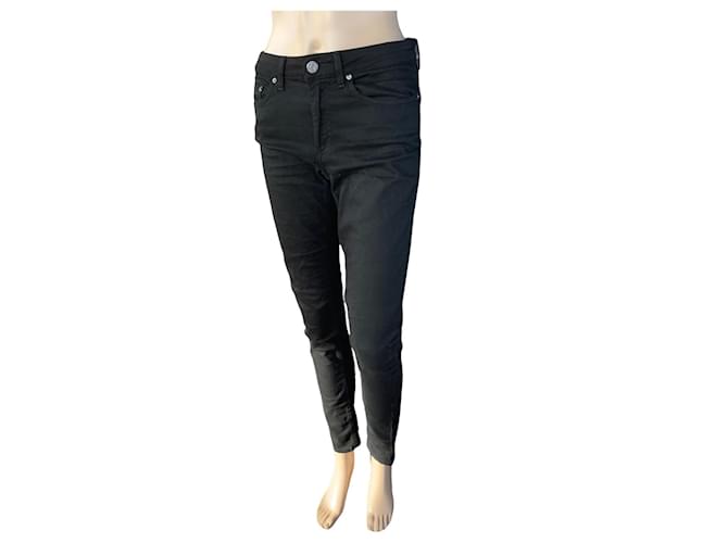 Acne Jeans Black Cotton Elastane  ref.500938
