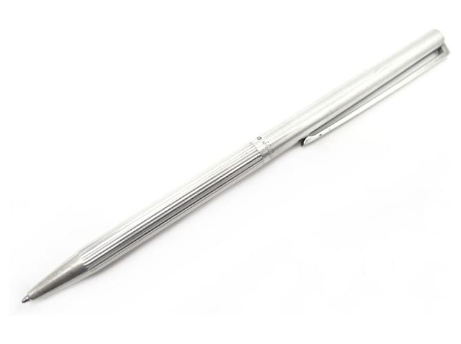 VINTAGE ST DUPONT CLASSIC STERLING SILVER BALLPOINT PEN 925 SILVER BALL PEN Silvery  ref.500986