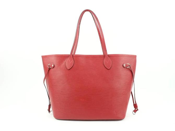 Louis Vuitton Red Epi Leather Neverfull MM Tote bag  ref.501095