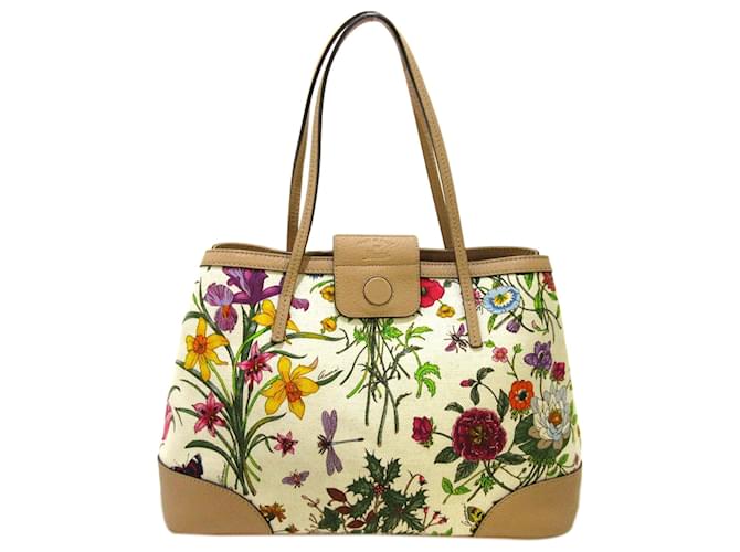 Gucci floral canvas online bag