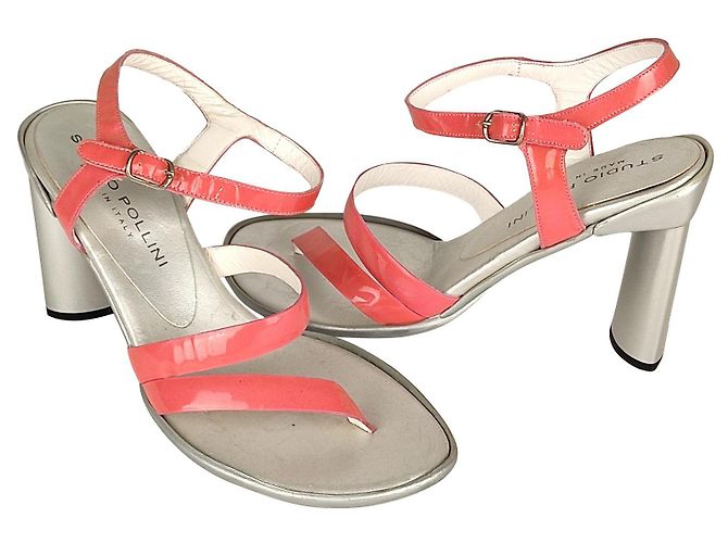 Studio Pollini Sandalias charol rosa