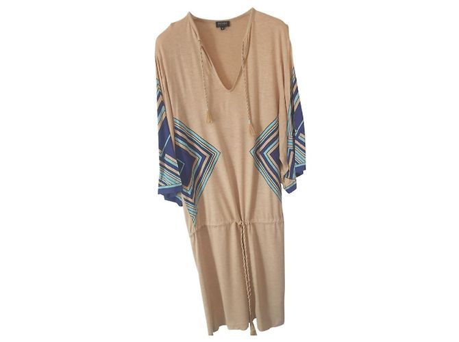 Escada Sommerkleid beige aus Viskose