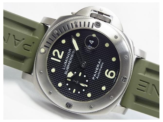 PANERAI Luminor Submersible Titanium PAM00025 D series Mens Black