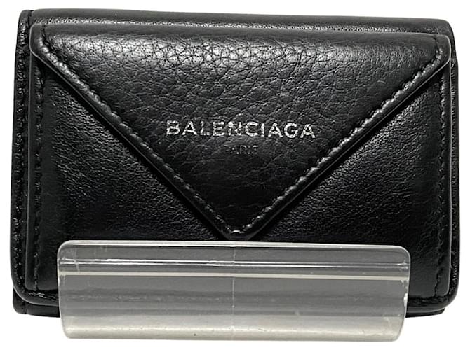 BALENCIAGA PAPIER COMPACT WALLET BLACK
