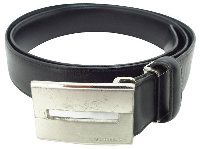 Burberry Gürtel Schwarz Leder