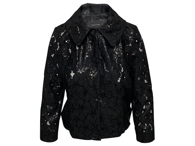 Simone Rocha Lace Jacket in Black Nylon  ref.502213