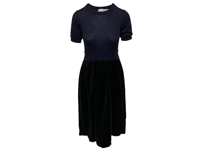 Comme Des Garcons Comme Des Garçons Shirt Dress in Black Wool  ref.502219