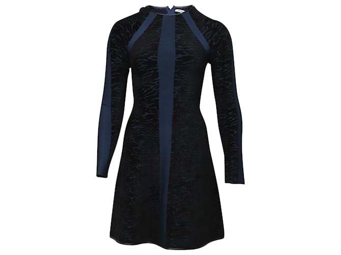 Issa London Long Sleeve Dress in Blue Rayon Cellulose fibre  ref.502230