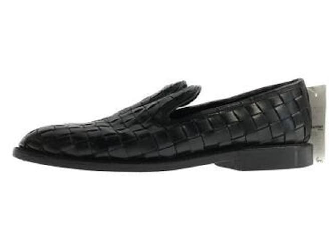 **[Used] tricot COMME des GARCONS Braided / loafers / 22.5cm / black / leather  ref.502324