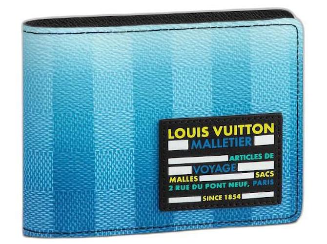 Louis Vuitton LV Multiple wallet new Blue Leather  ref.502422