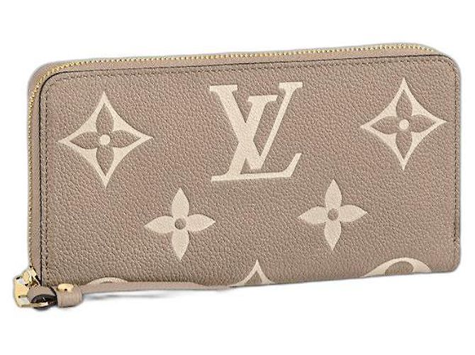 Louis Vuitton LV Zippy wallet bicolour monogram Beige