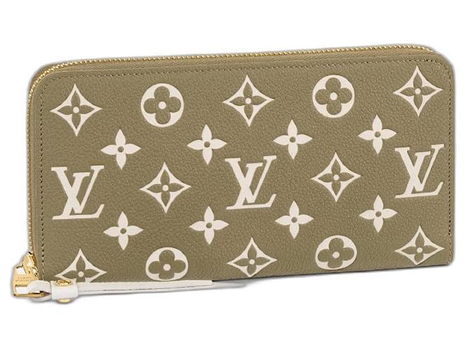 Louis Vuitton LV Zippy wallet spring escape Green Leather  ref.502530