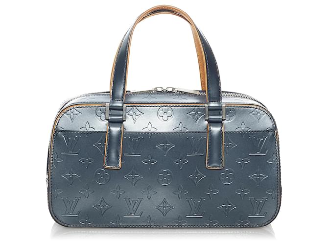 Louis Vuitton Blue Monogram Glace Shelton Dark blue Leather Pony-style  calfskin ref.502797 - Joli Closet