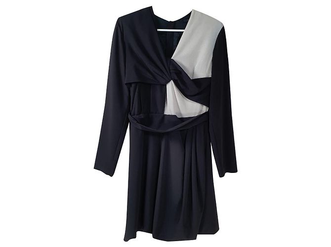 Kleid Cos Schwarz Weiß