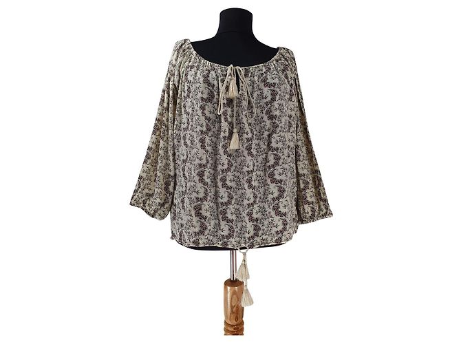 Top oversize Ralph Lauren Denim & Supply cotone viscosa Multicolore