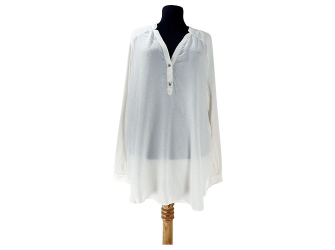 Top in seta bianco Hugo Boss