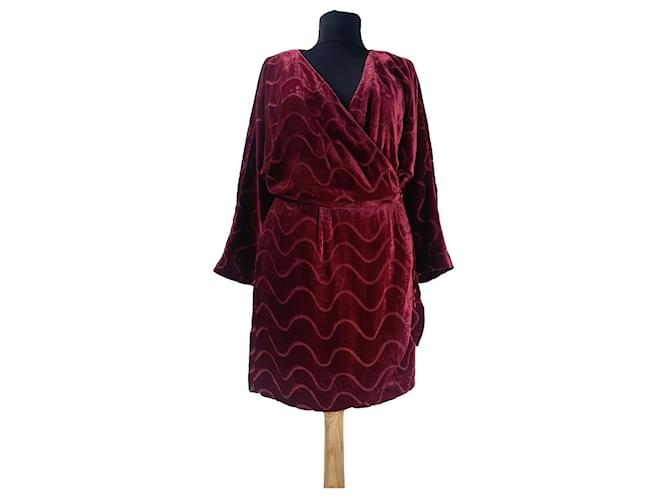 & Other Stories Dresses Dark red Polyamide  ref.502869