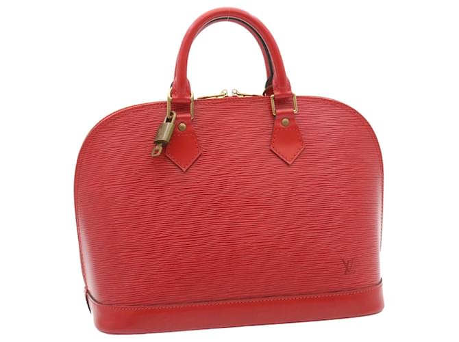 Louis Vuitton Alma Red Leather  ref.502939