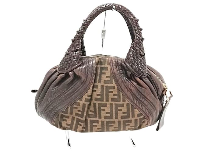 Fendi Zucca Brown Cloth  ref.503151