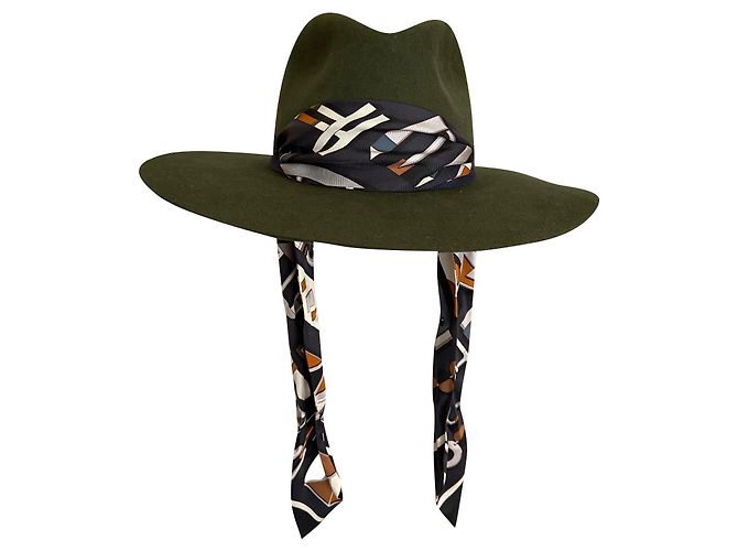 Hermès Cappello NUCCIA Verde Coniglio