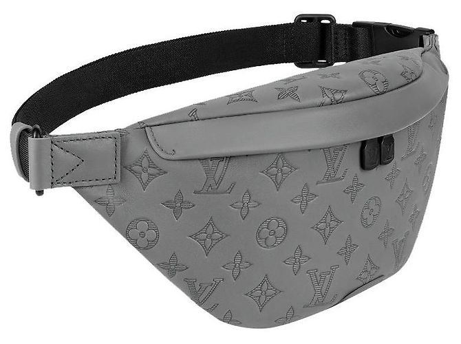 Louis Vuitton LV Bumbag cinza de couro