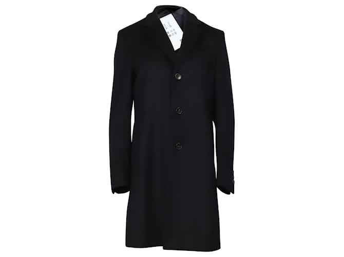 Hugo Boss Formal Coat in Navy Blue Wool  ref.503613