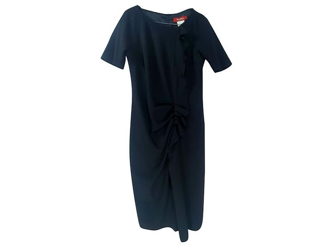 Vestido Max Mara Studio de lã preta Preto