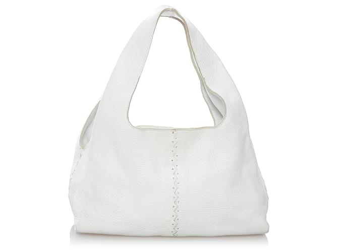 Bottega Veneta Women's Intrecciato Leather Tote Bag White