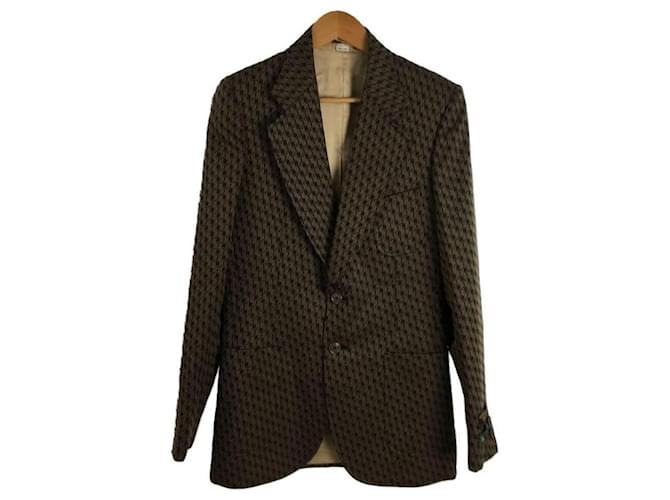 Gucci jacket 46 cotton brown total pattern ref.503823 - Joli Closet