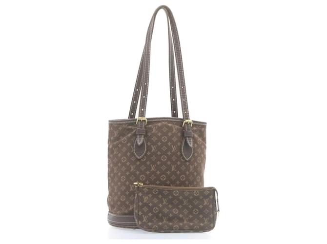 Louis Vuitton Bucket PM Brown Cloth  ref.503894