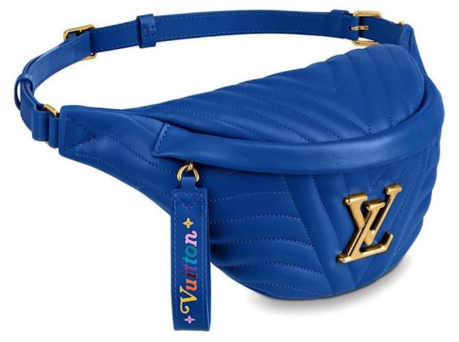 Louis Vuitton Riñonera LV New Wave nuevo Azul Cuero  ref.503983
